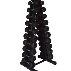 SOPORTE + MANCUERNAS HEXAGONALES DE 1 A 10 KG
