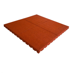 LOSETA DE CAUCHO MACIZO ROJO PREMIUM EXTERIOR